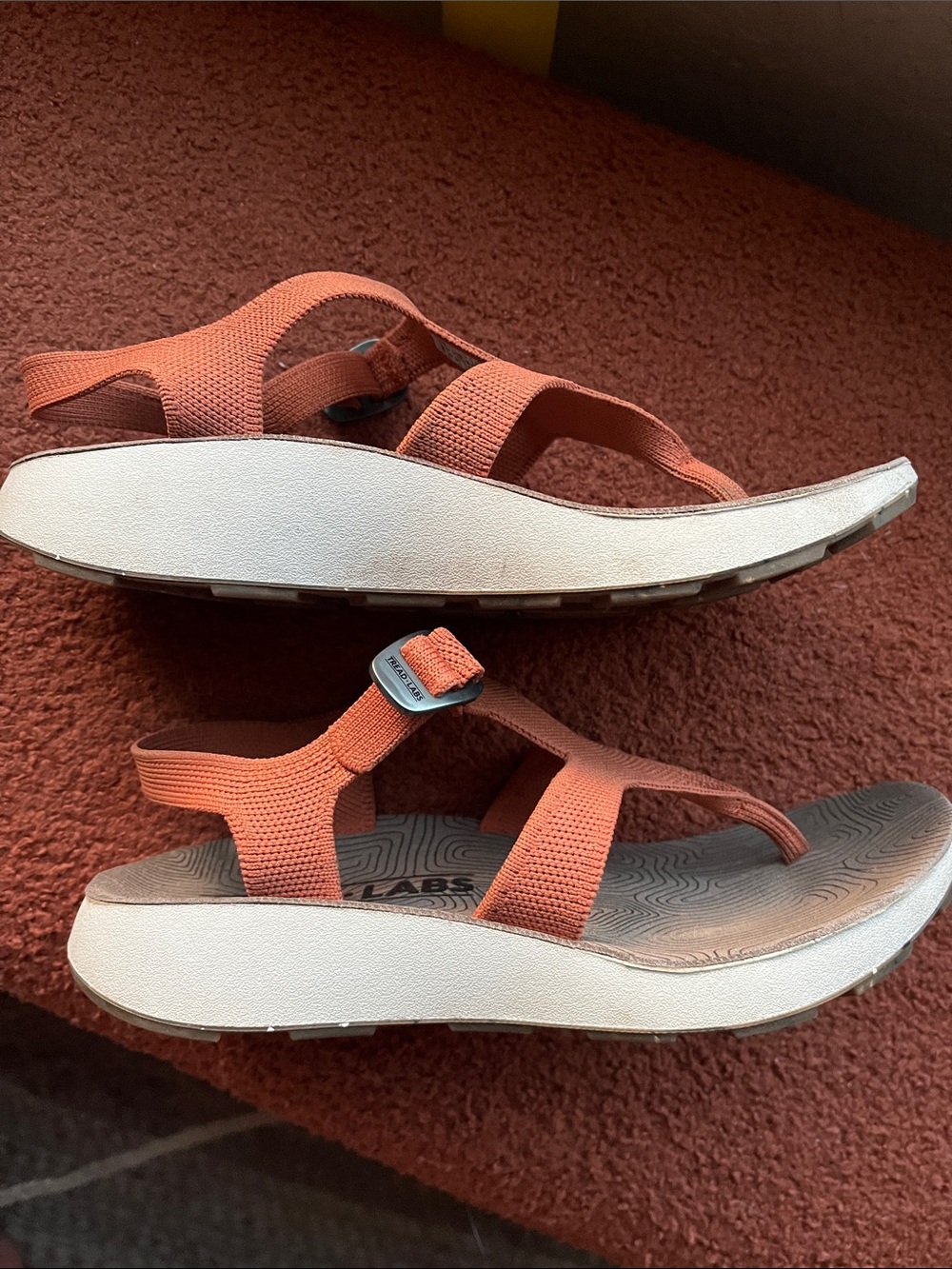 Tread Labs Women’s Albion Sandals Orange - Picture 2 of 3